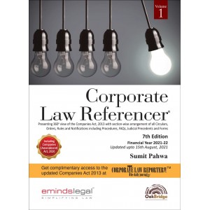 Oakbridge's Corporate Law Referencer by Sumit Pahwa, emindslegal [2 Vols. 2021]